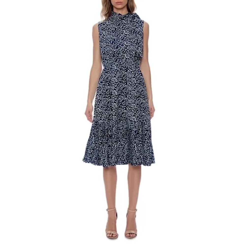 Gracia Printed Sleeveless Tiered Dress – Size L | NWT